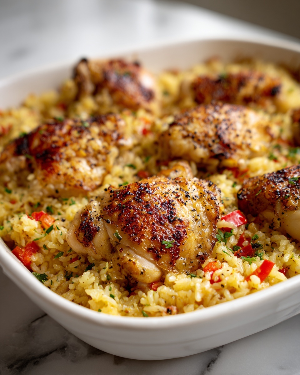 Italian Chicken Rice Casserole Recipe - Recipe Image