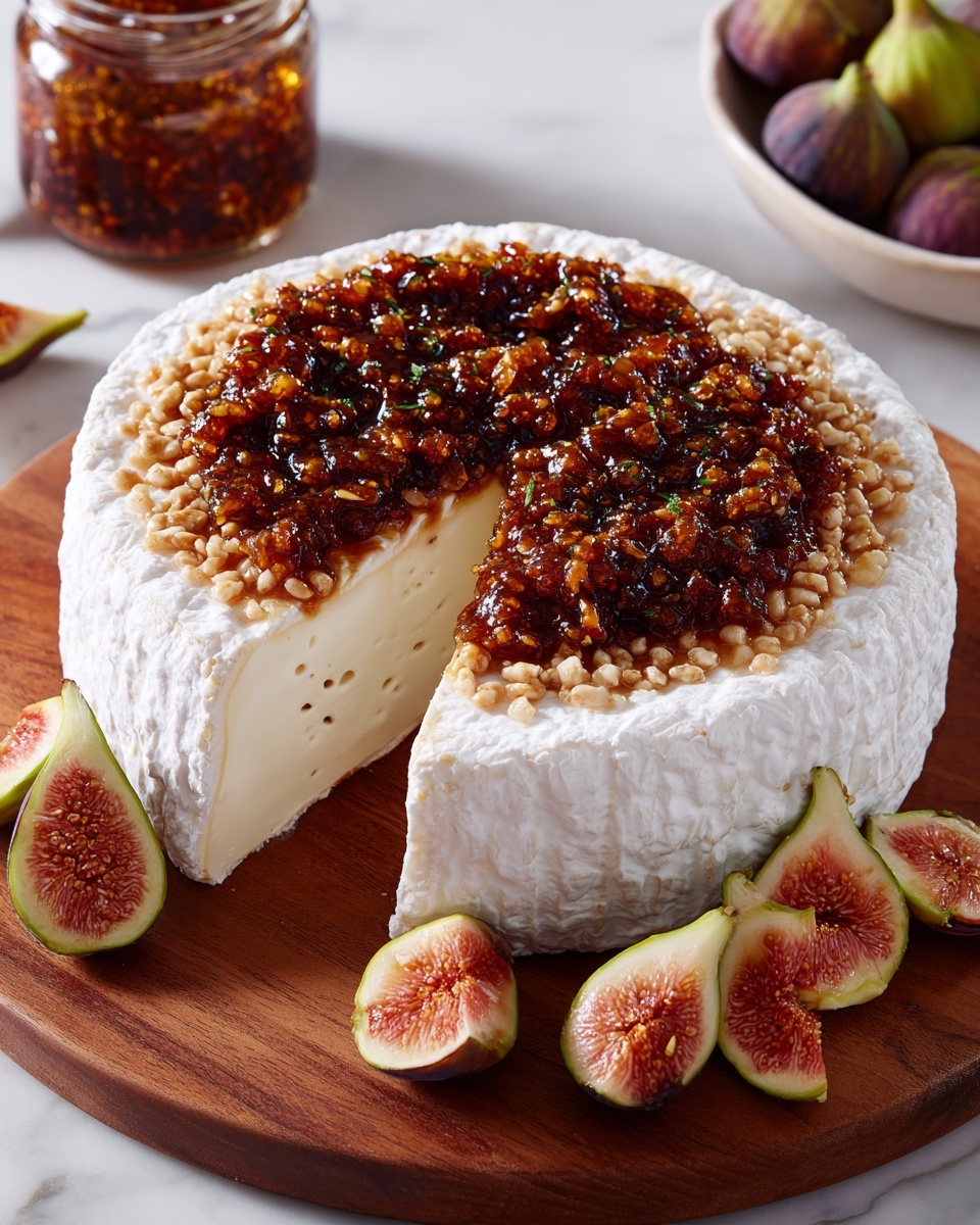 Boursin Cheese with Fig Jam and Pistachios Recipe - Recipe Image