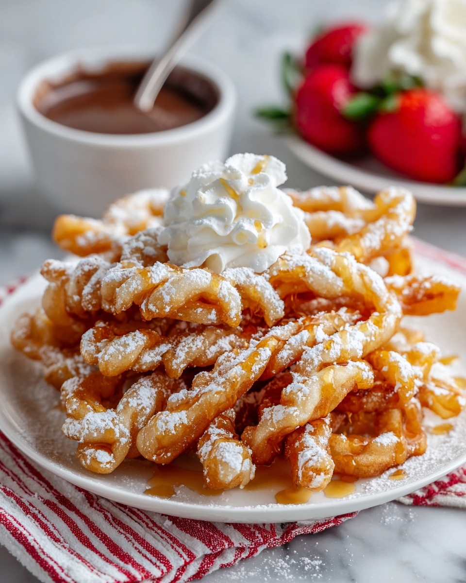 Easy Funnel Cake Fries Recipe - Recipe Image