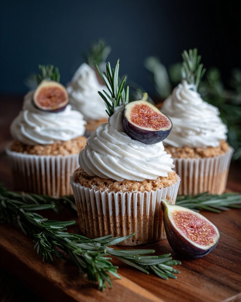Fig Cupcakes with Honey Cream Cheese Frosting Recipe