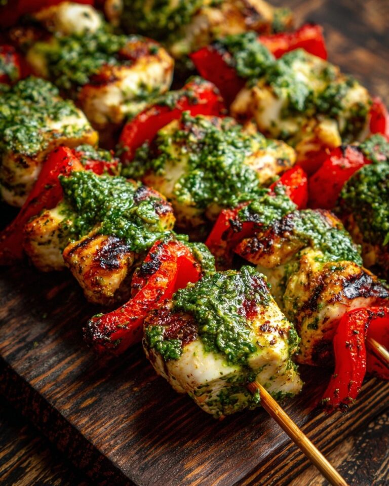Chicken Pesto Kabobs Recipe