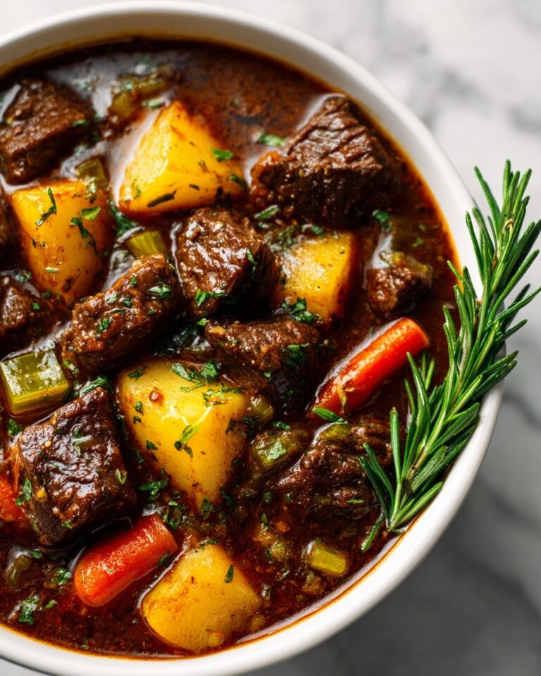 Pot Vegetable Soup with Stew Meat Recipe