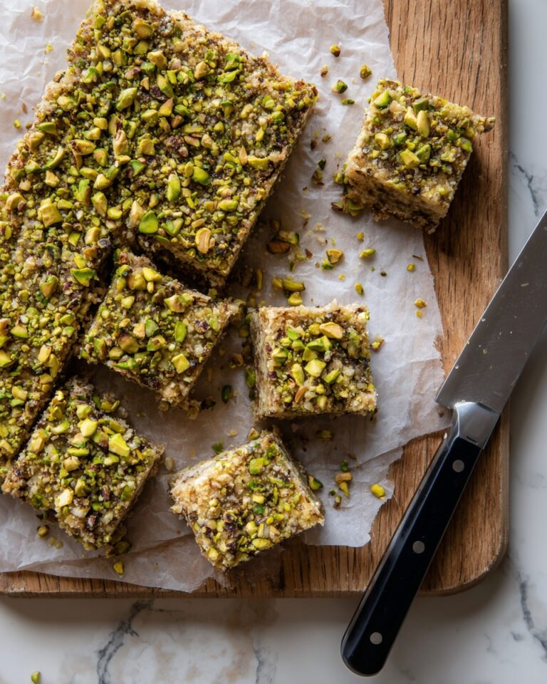 Pistachio Shortbread Bars Recipe