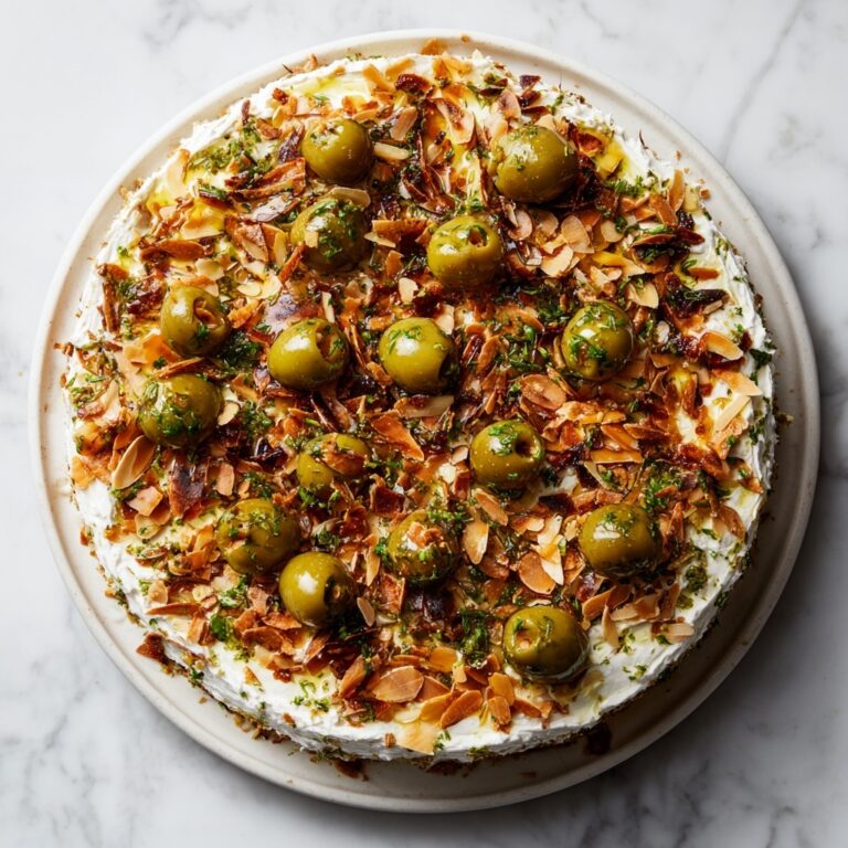 Ricotta with Crushed Olives, Almonds & Lemon Recipe