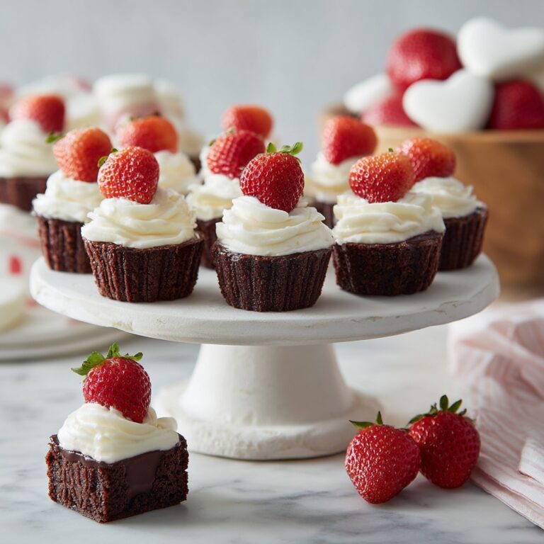 Santa Hat Brownie Bites Recipe