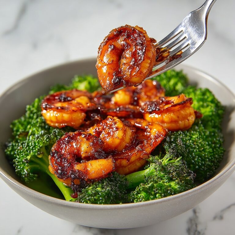 Honey Garlic Butter Shrimp & Broccoli Recipe