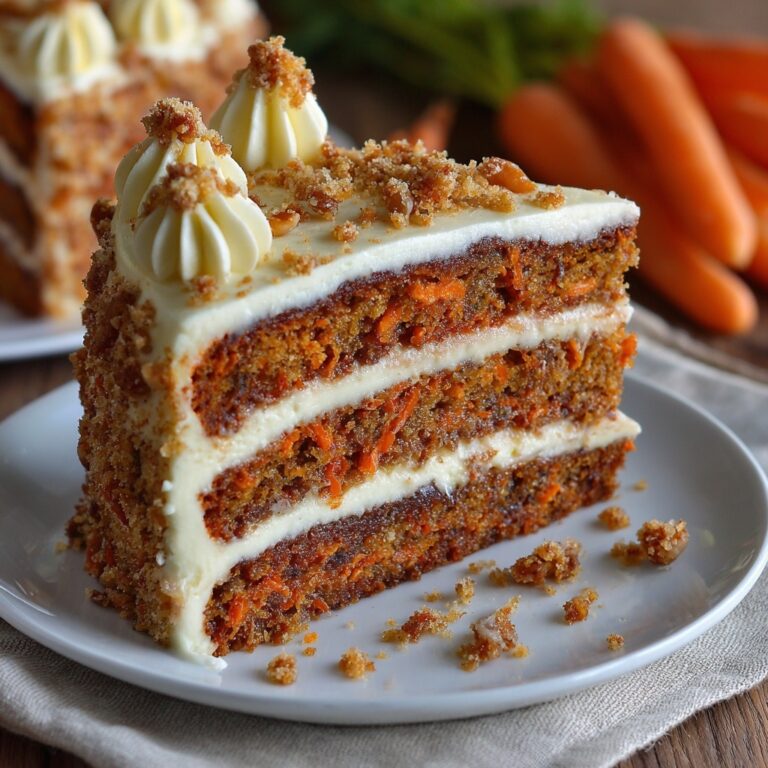 Moist Carrot Cake with Cream Cheese Frosting Recipe