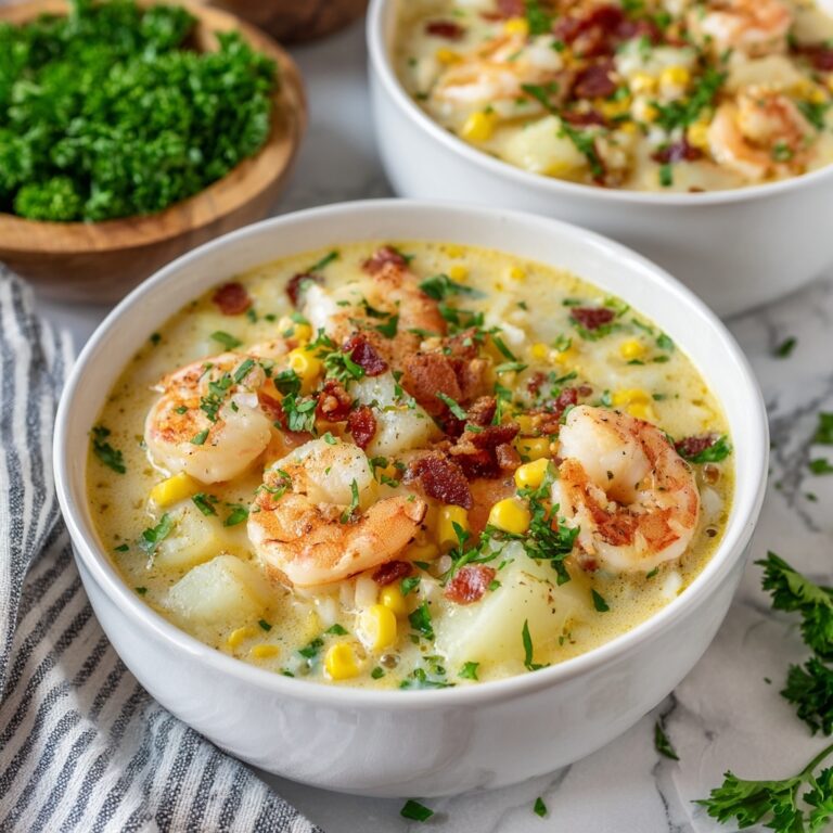 Creamy Potato Shrimp and Corn Chowder Recipe