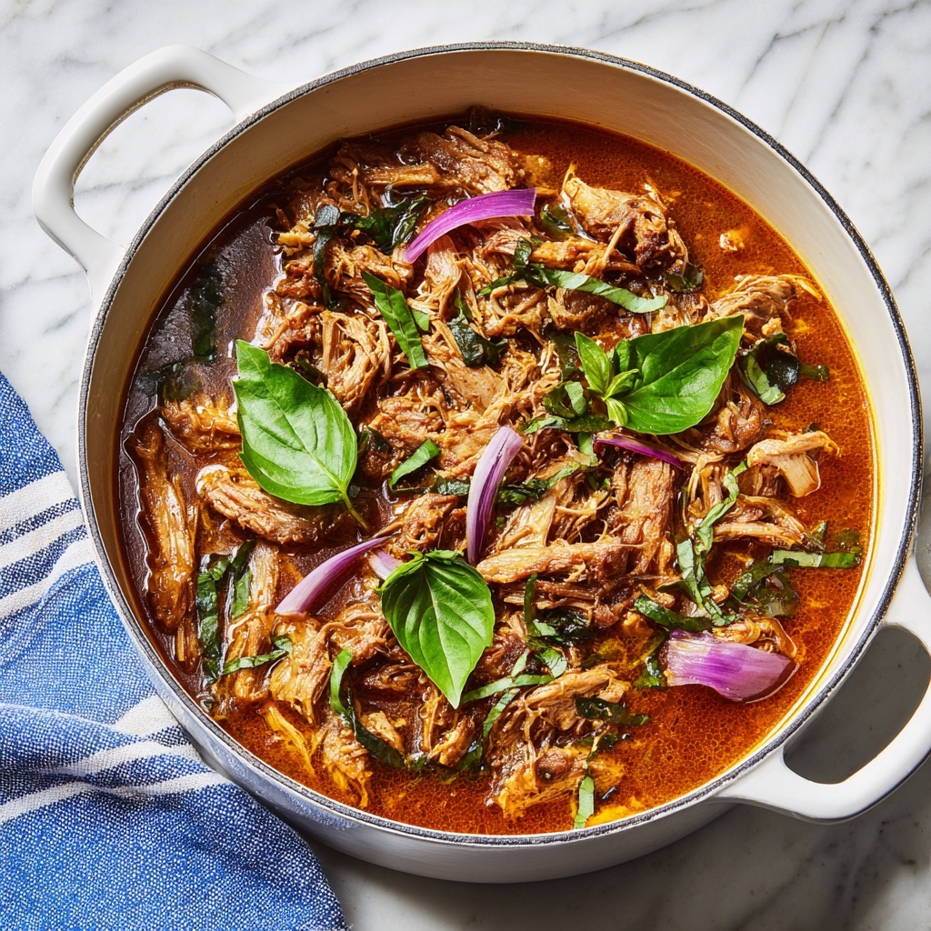 Coconut Red Curry Drip Beef Recipe - Recipe Image