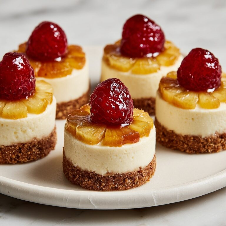 Mini Pineapple Upside-Down Cheesecakes Recipe