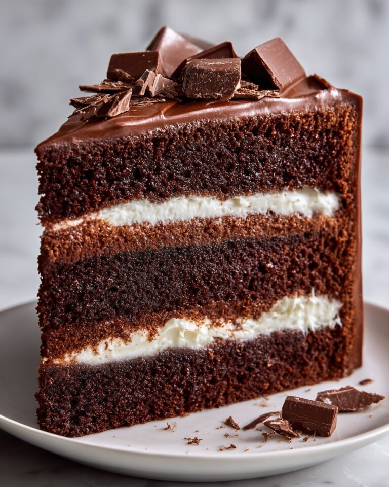 Hershey’s Chocolate Cake with Cream Cheese Filling Recipe