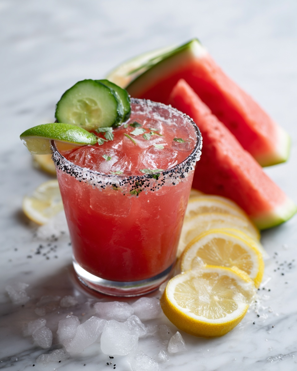 Skinny Watermelon Margarita Recipe - Recipe Image