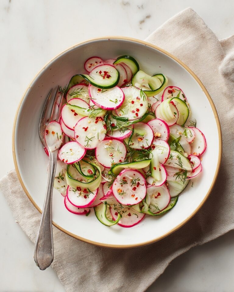 Cucumber Radish Salad with Lemon-Dill Dressing Recipe