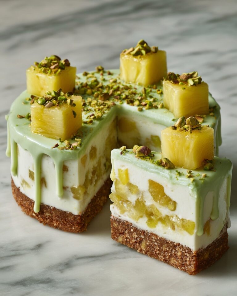 Tropical Pistachio Pineapple Cake Recipe