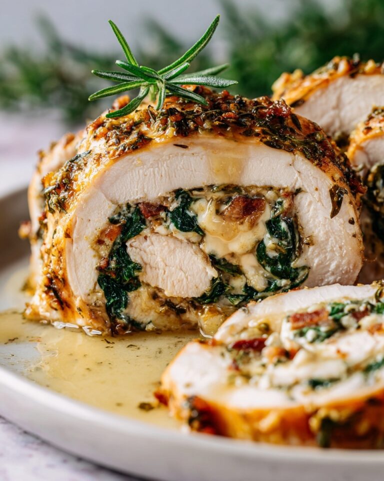 Stuffed Chicken Breast with Spinach and Cheese Recipe