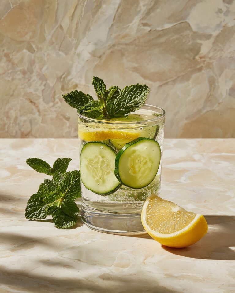 Cucumber Lemon Mint Infused Water Recipe