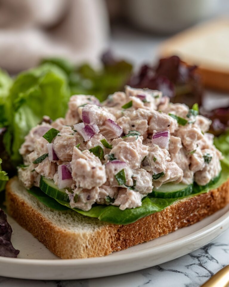 Creamy Tuna Salad with Celery, Red Onion, and Herbs Recipe