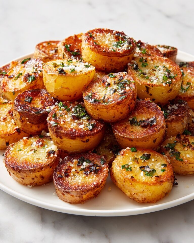 Parmesan Smashed Potatoes with Garlic Dip Recipe