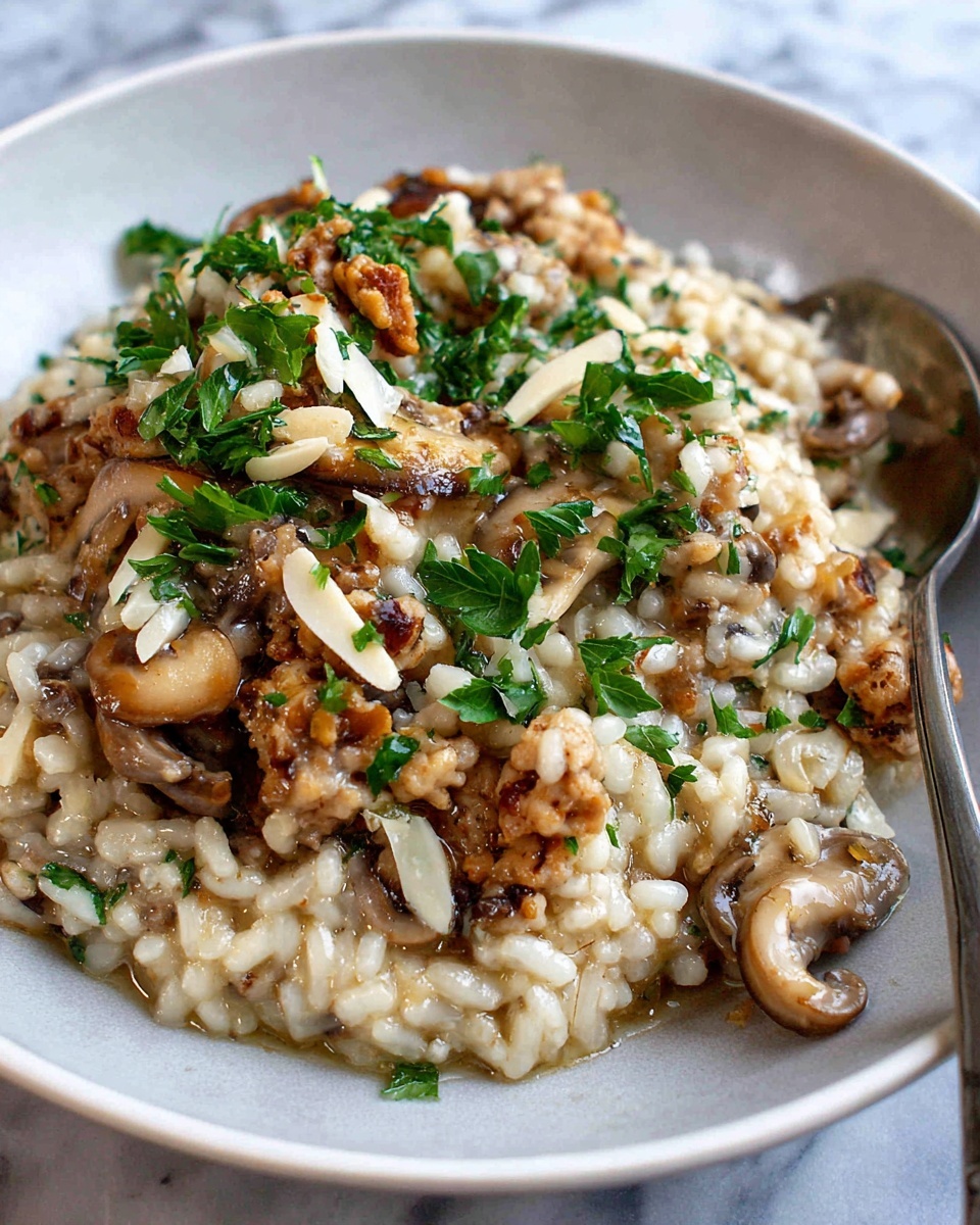 Creamy Italian Sausage and Rice Casserole Recipe - Recipe Image