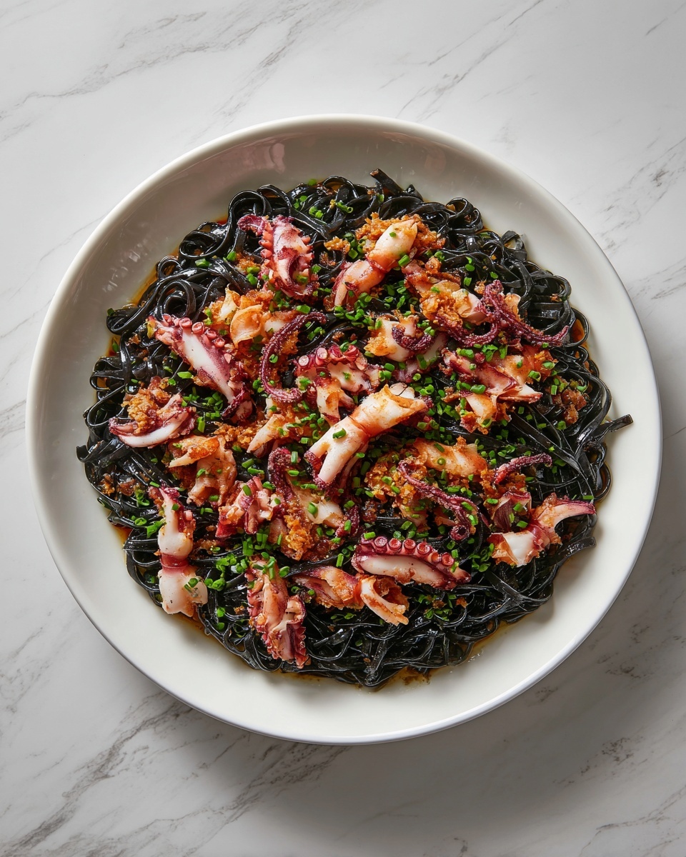 Witches’ Hair Pasta (Squid Ink Pasta) Recipe - Recipe Image