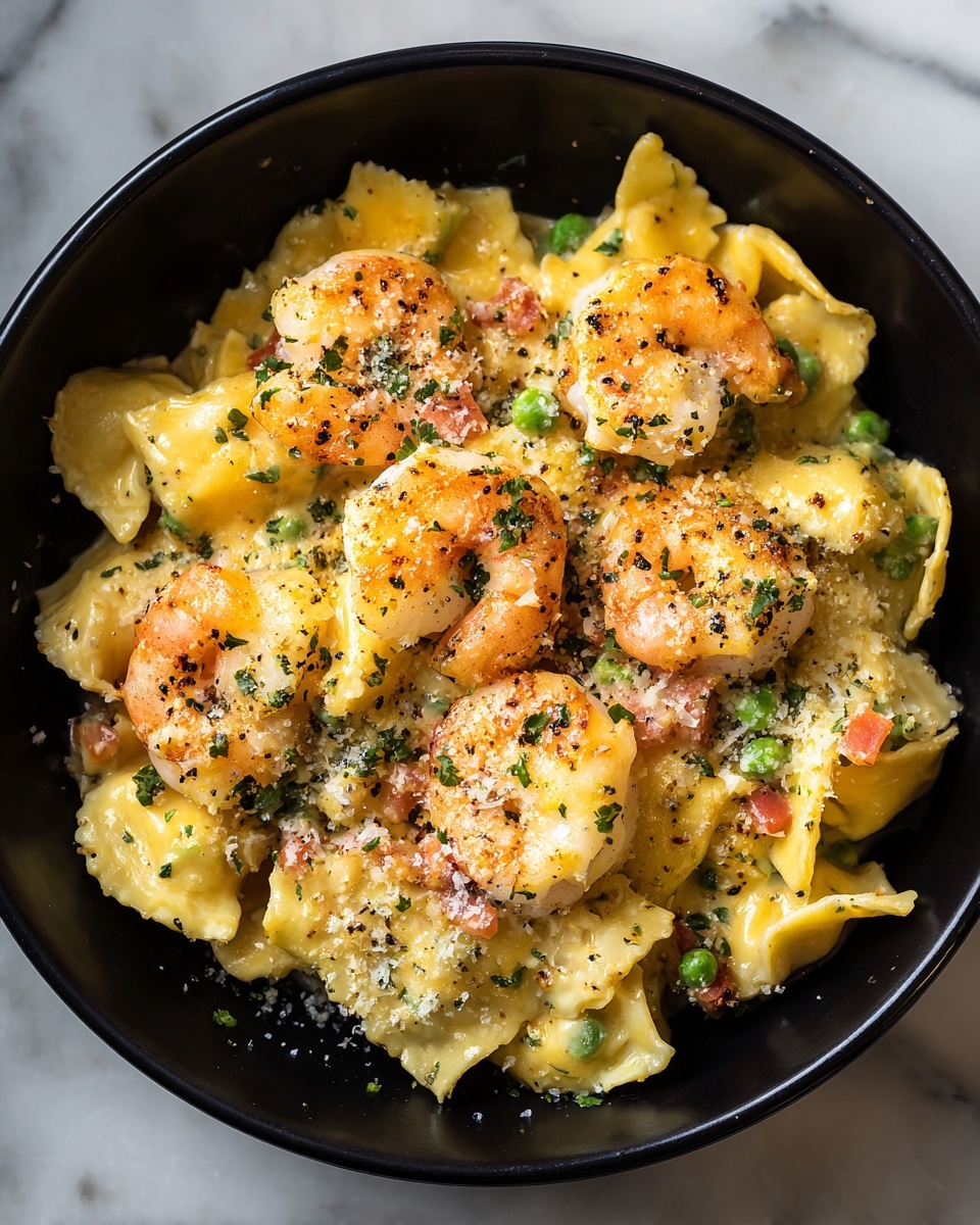 Creamy Garlic Shrimp Pasta Recipe - Recipe Image