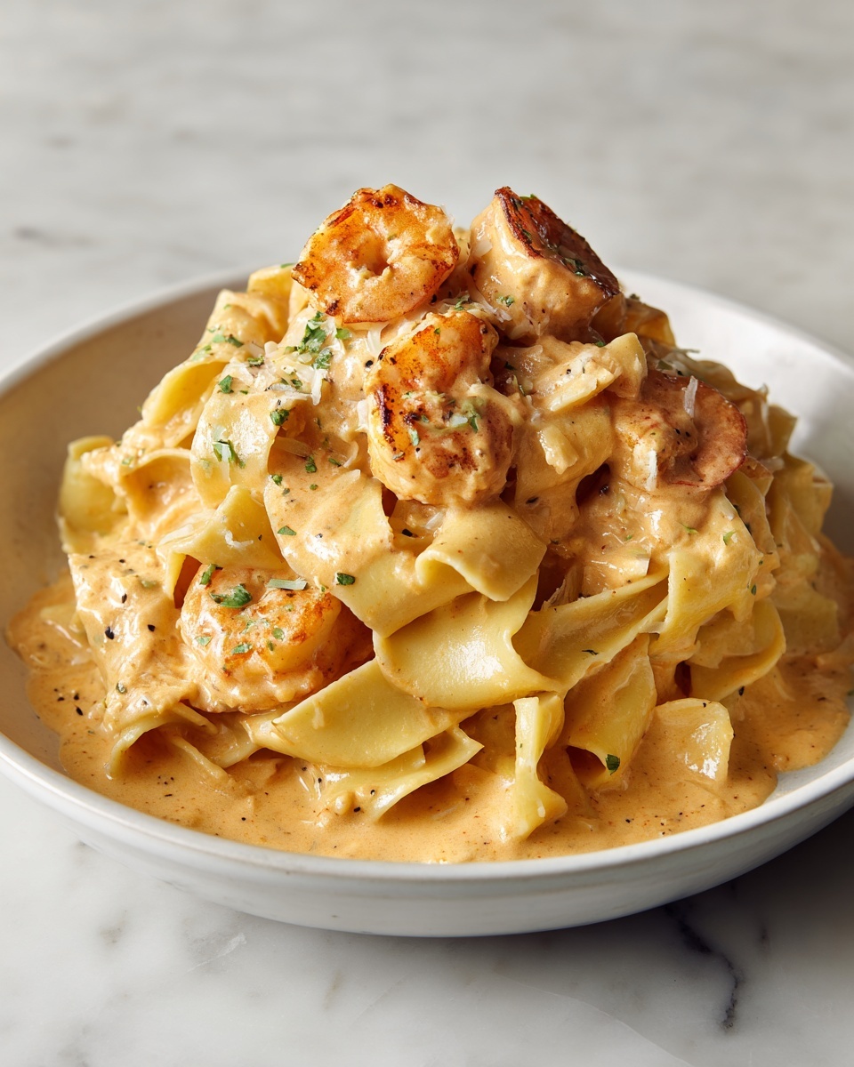 Creamy Tomato and Lobster Pasta Recipe - Recipe Image