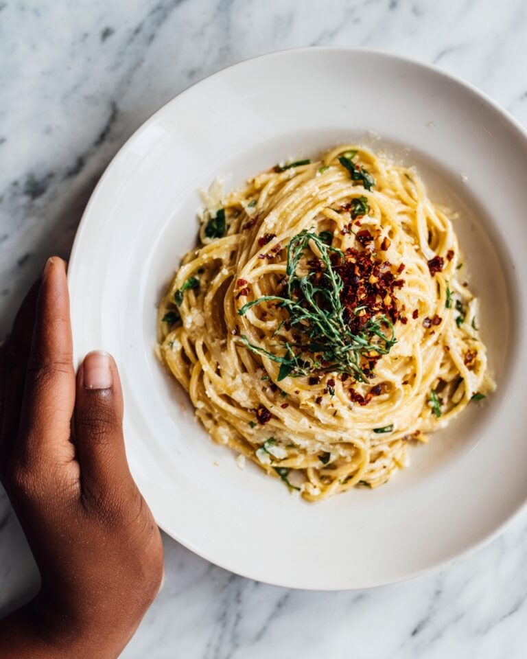Caramelized Onion Pasta with Chilli Oil Recipe