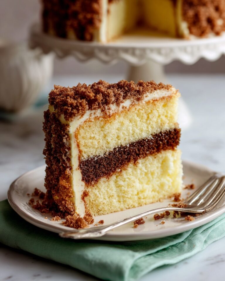 Coffee Cake with Cinnamon Swirl and Crumble Topping Recipe