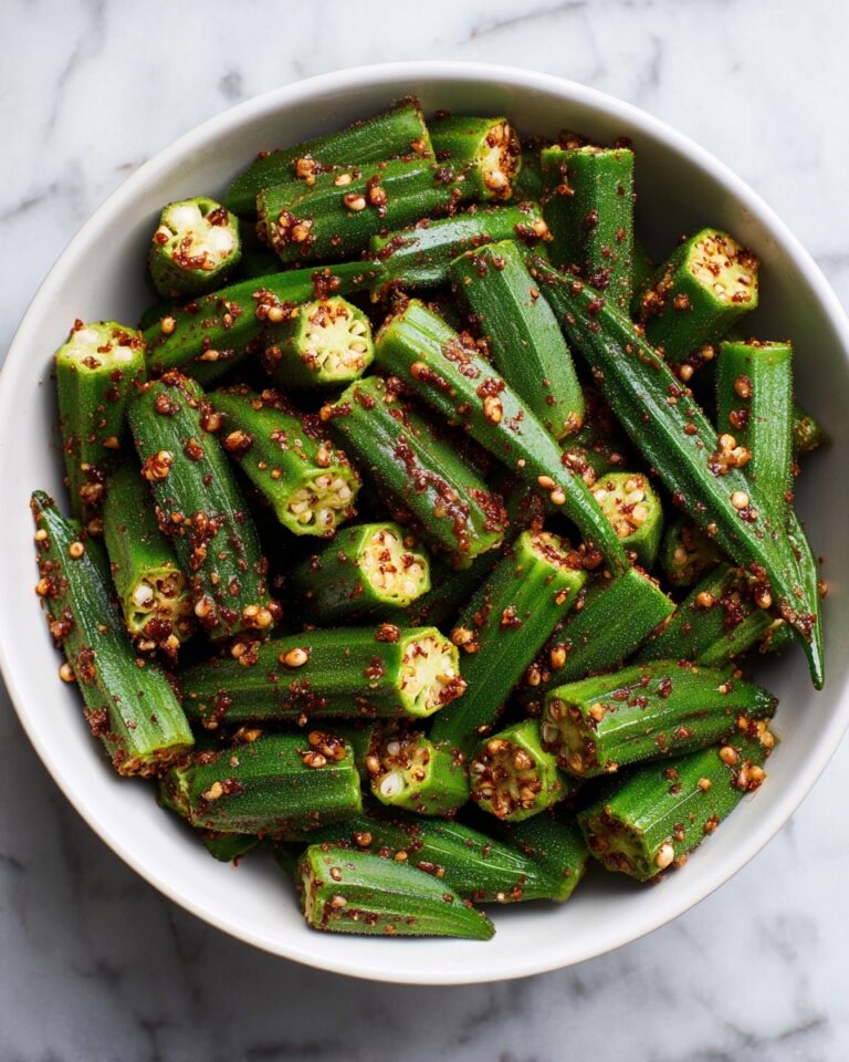 Garlic Chili Roasted Okra Recipe