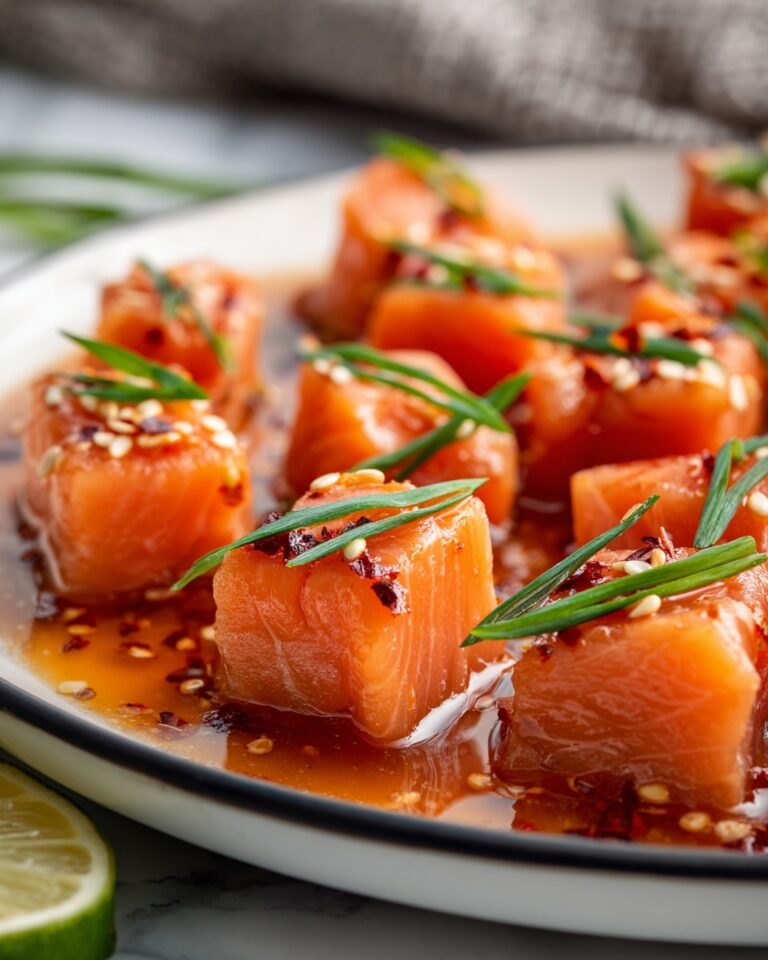 Bang Bang Salmon Bites with Spicy Sweet Chili Sauce Recipe