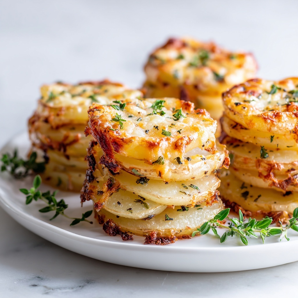 Creamy Potato Stacks Recipe - Recipe Image