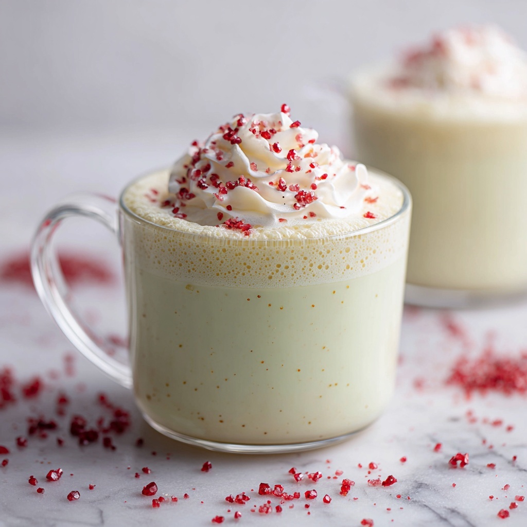 Peppermint White Hot Chocolate Recipe - Recipe Image