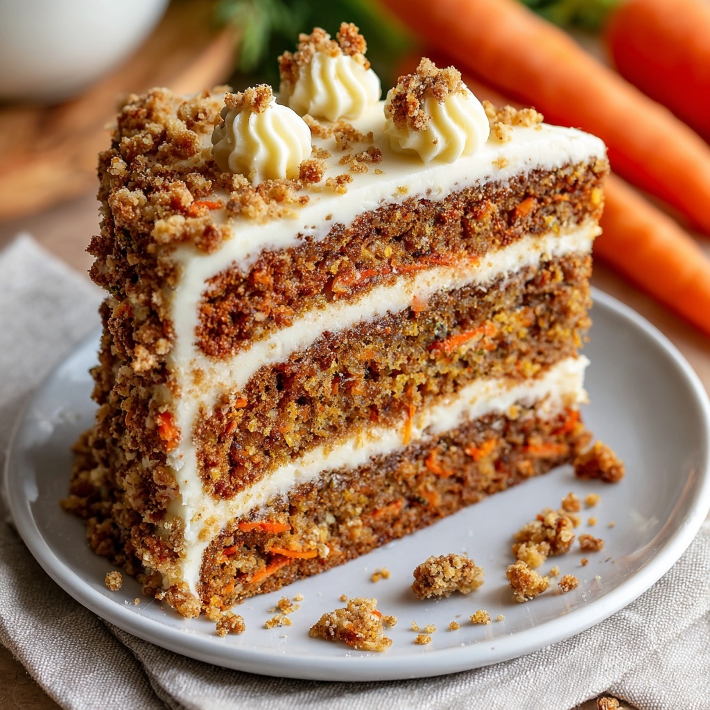 Moist Carrot Cake with Cream Cheese Frosting Recipe - Recipe Image