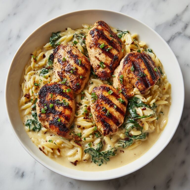 Boursin Orzo with Chicken Recipe