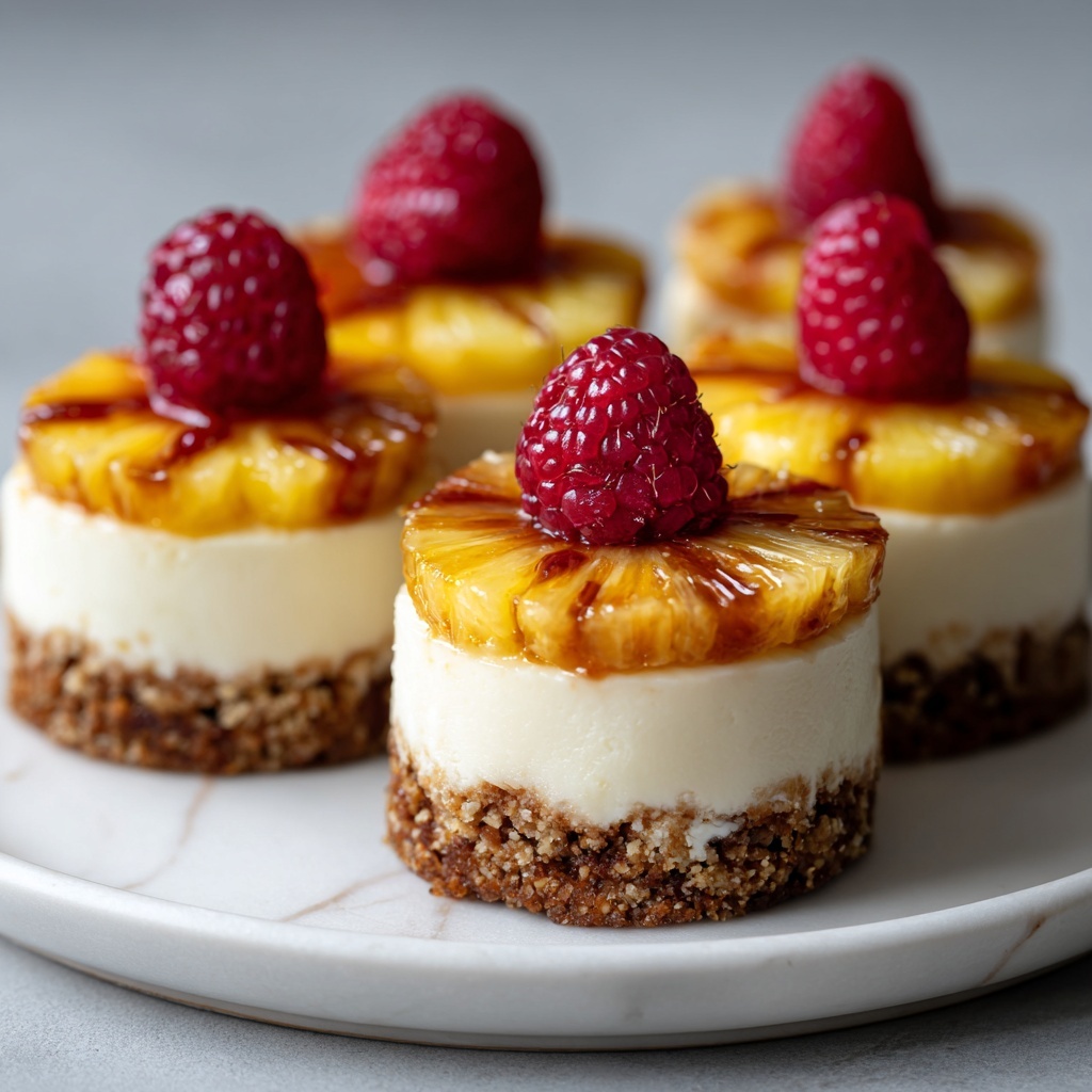 Mini Pineapple Upside-Down Cheesecakes Recipe - Recipe Image