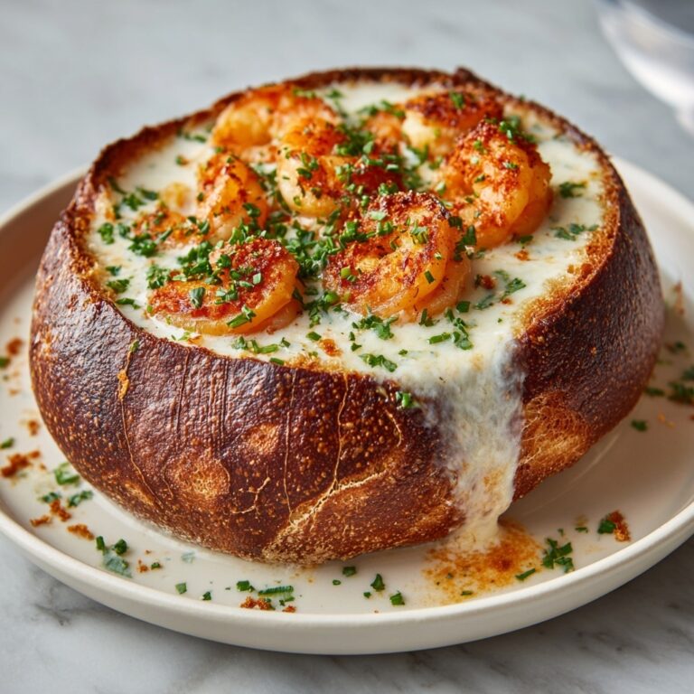 Stuffed Seafood Bread Bowl Recipe