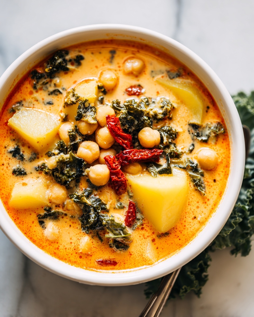 Creamy Tuscan Chickpea Soup Recipe - Recipe Image