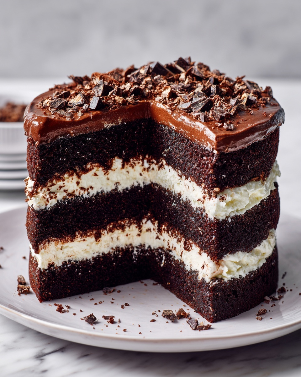 Hershey’s Chocolate Cake with Cream Cheese Filling Recipe - Recipe Image