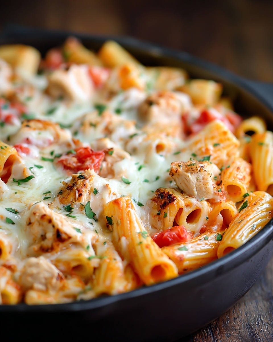 One-Pot Chicken Parmesan Pasta Recipe - Recipe Image