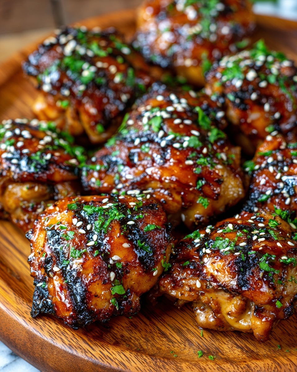Korean Honey Sesame Grilled Chicken Recipe - Recipe Image