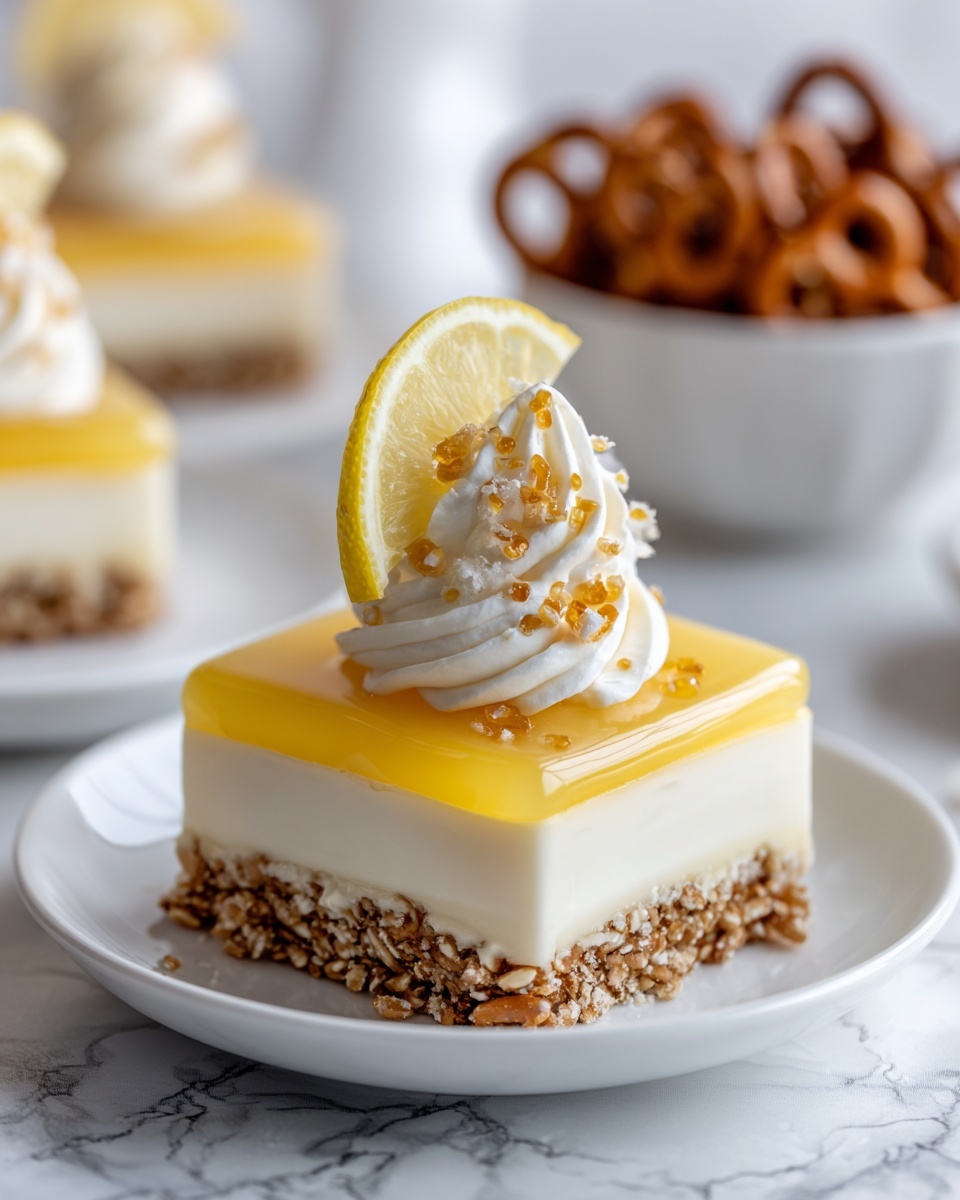 Lemon Pretzel Dessert Recipe - Recipe Image