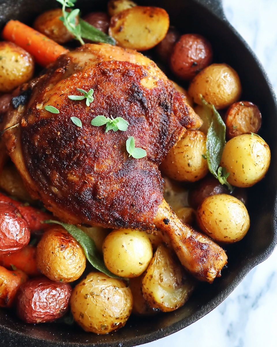 One Pan Balsamic Chicken and Veggies Recipe - Recipe Image