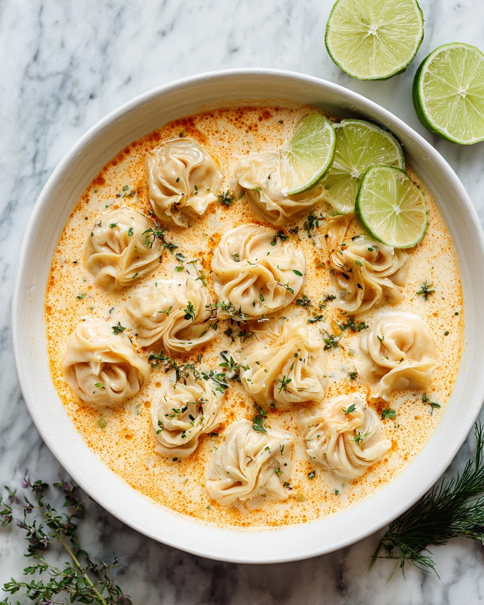 Thai Red Curry Dumpling Soup Recipe - Recipe Image
