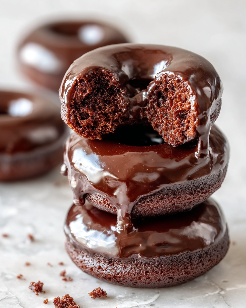 Chocolate Old Fashioned Doughnuts with Mocha Glaze Recipe - Recipe Image