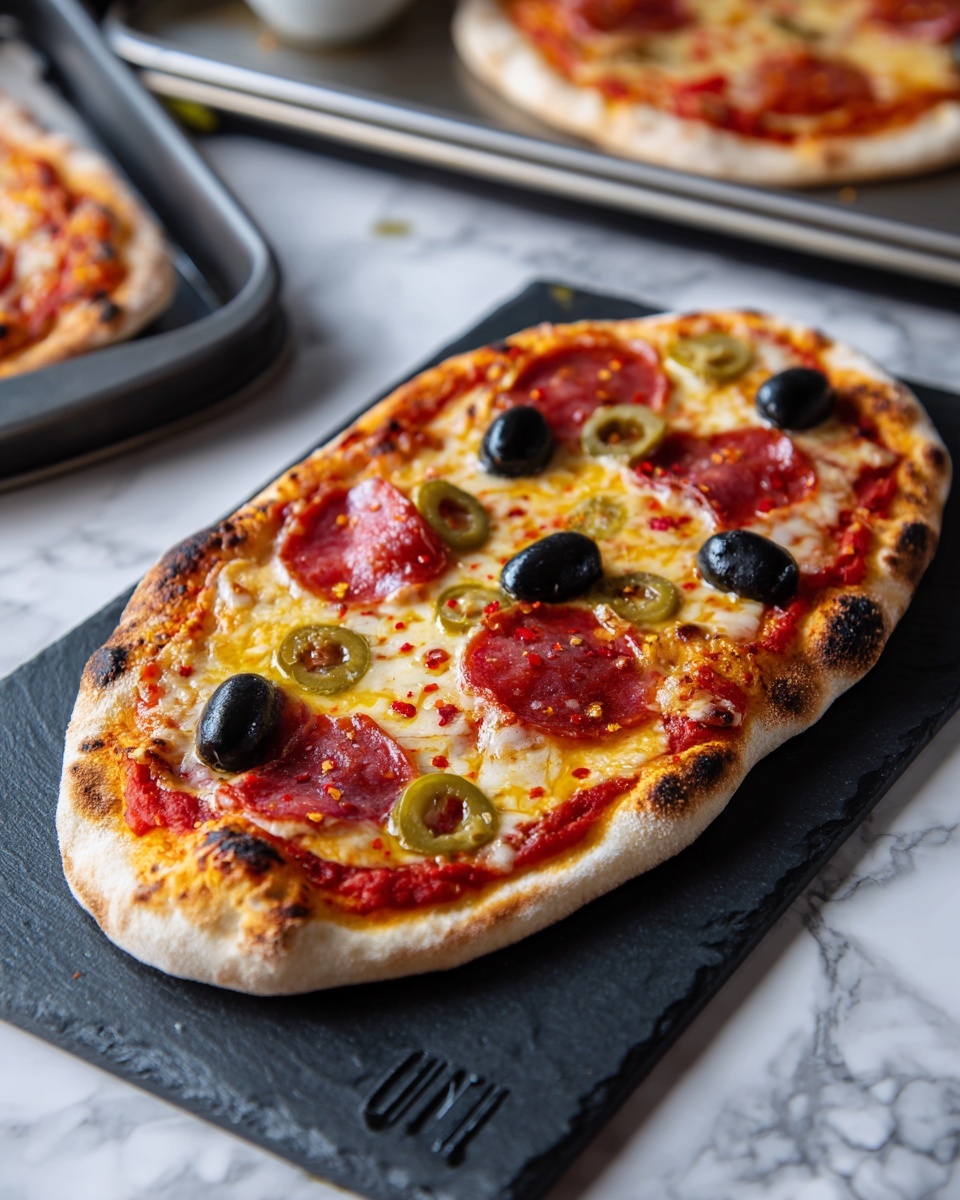 Hot Honey Garlic Flatbread Pizzas Recipe - Recipe Image