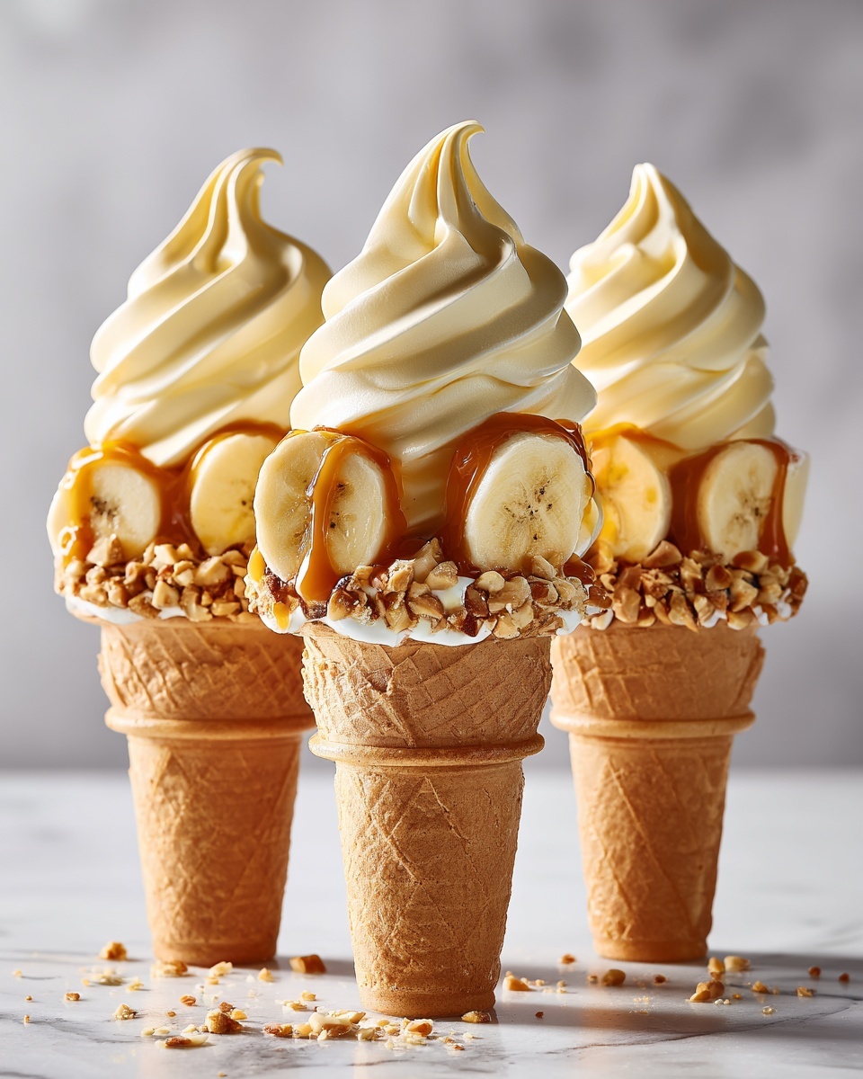 Classic Banana Pudding Cheesecake Cones Recipe - Recipe Image