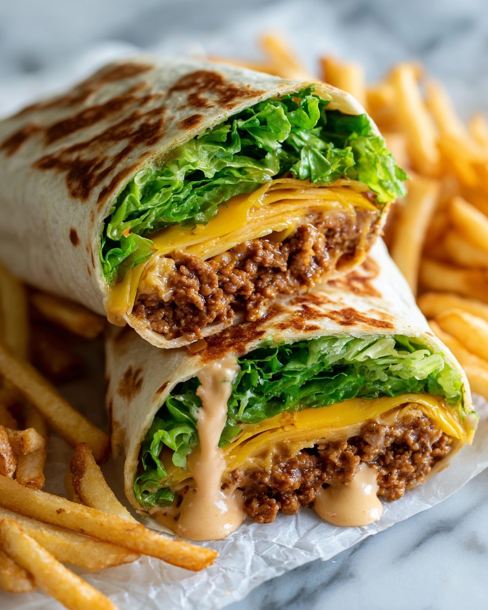 Big Mac Wraps Recipe - Recipe Image