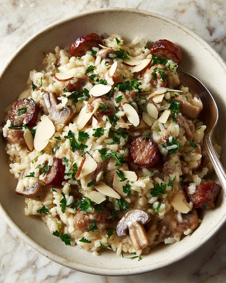 Creamy Italian Sausage and Rice Casserole Recipe - Recipe Image