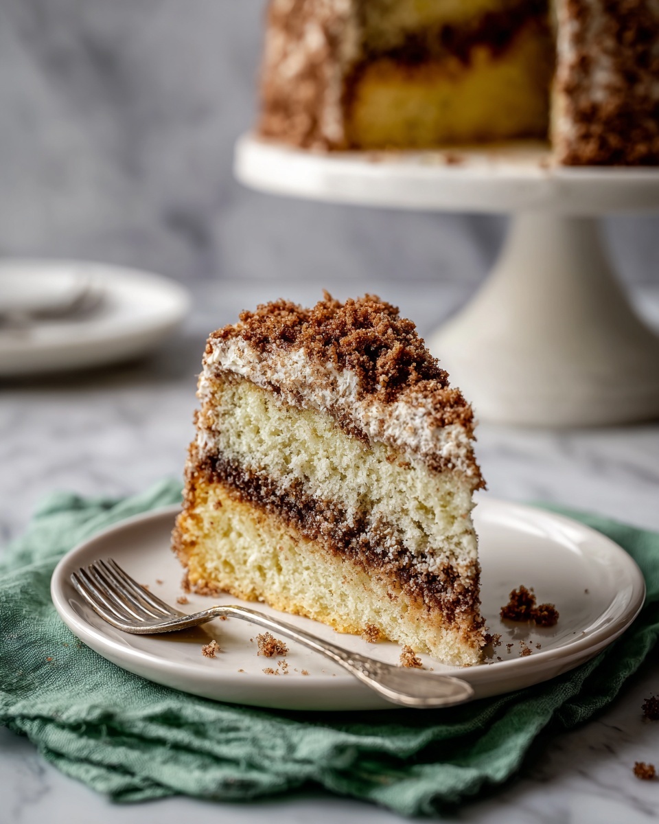 Coffee Cake with Cinnamon Swirl and Crumble Topping Recipe - Recipe Image