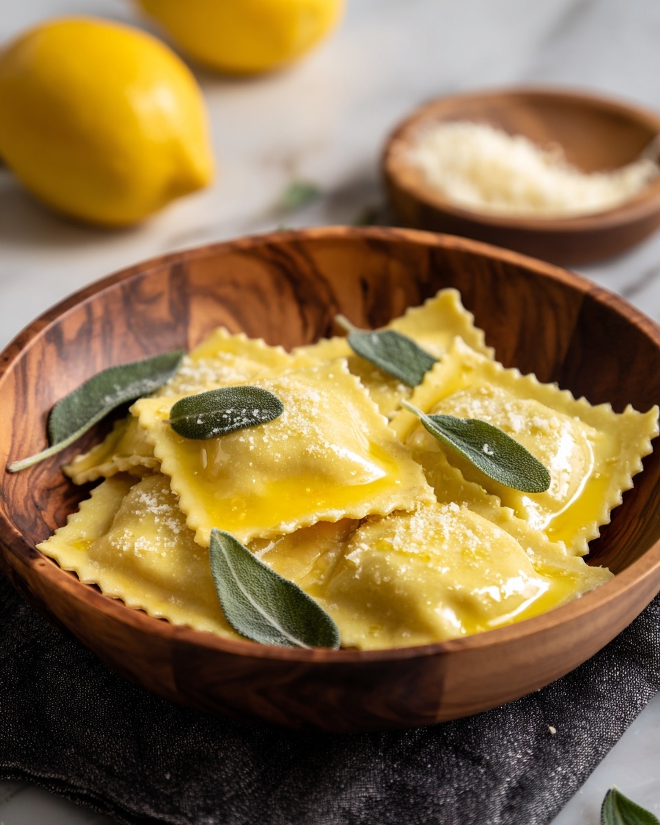 Vegan Lemon Ricotta Ravioli Recipe - Recipe Image